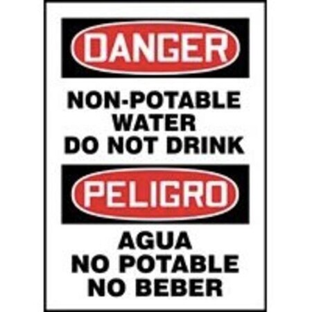 Accuform BILINGUAL Safety Sign  SPANISH SBMCAW125XT SBMCAW125XT